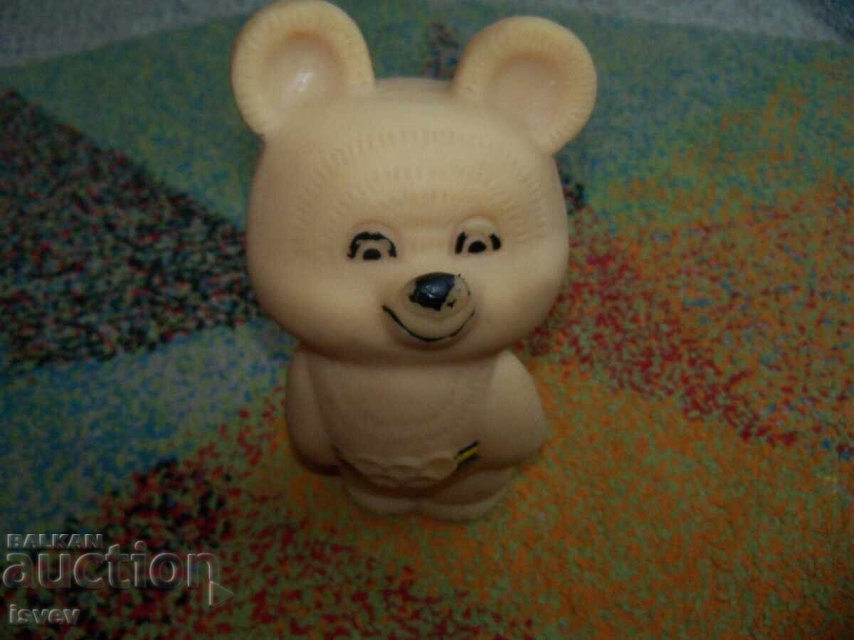 Delivery of Large rubber bear Misha from the 1980 Olympics