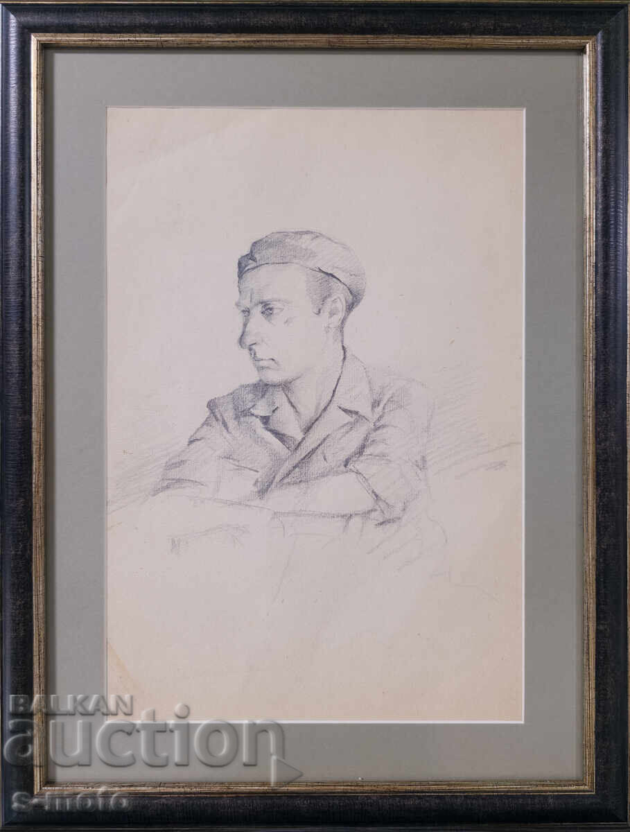 Νικόλα Γκεοργκίεφ-Ντέντο Μπόζε (1884 - 1963) Πορτρέτο, μολύβι