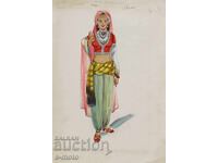 Painting scenography Zlatka Dăbova "Haiduk Oath" 1957