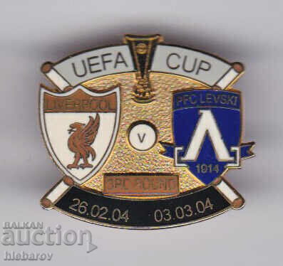 Znachka futbol Levski - Λίβερπουλ Κύπελλο ΟΥΕΦΑ 3ος γύρος 2004