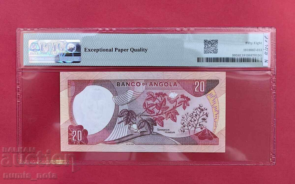 Angola 20 escudos 1972 g. PMG 58 cu preț 120.00 BGN | € 61.36