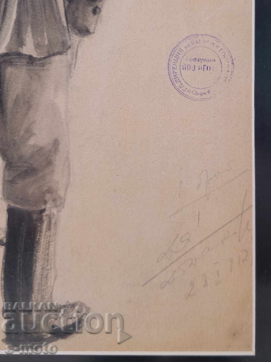 Σκηνικό έργο του Γεώργιου Ποπόφ - Τζον (1906 - 1961) Μελάνι - 6