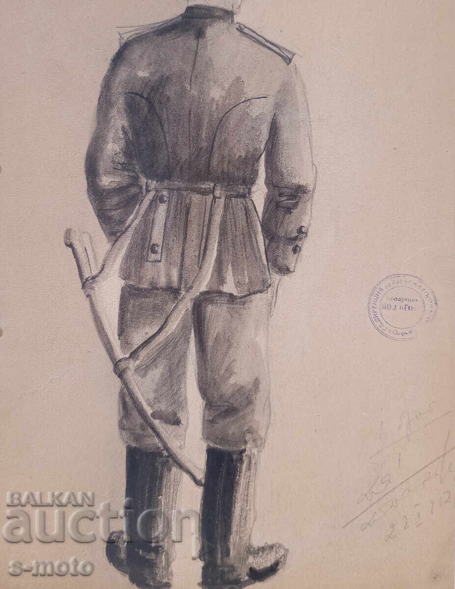 Σκηνικό έργο του Γεώργιου Ποπόφ - Τζον (1906 - 1961) Μελάνι - 7