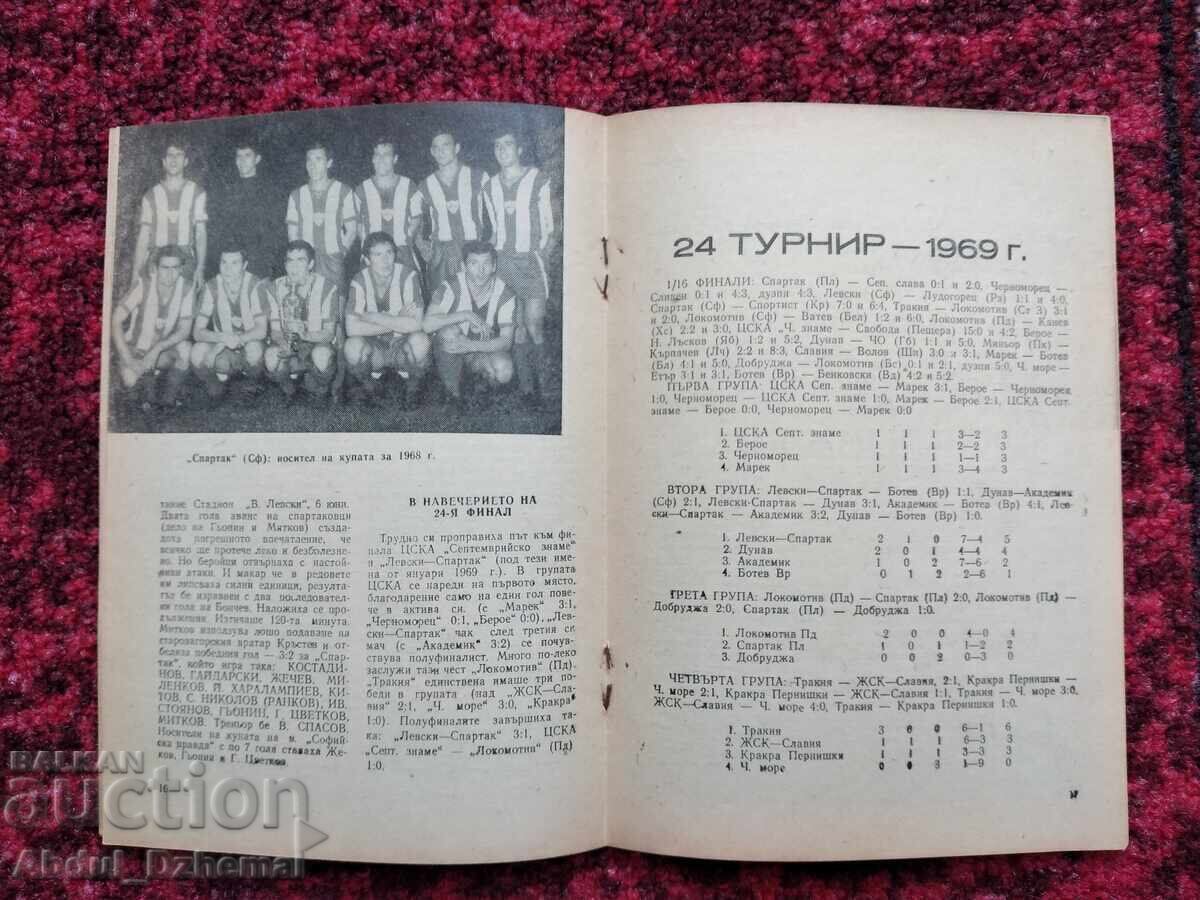 Ποδοσφαιρικό πρόγραμμα Λέφσκι - ΤΣΣΚΑ 1969 με τιμή 150.00 BGN | € 76.69 Ποδοσφαιρικό πρόγραμμα Λέφσκι - ΤΣΣΚΑ 1969 με τιμή 150.00 BGN | € 76.69