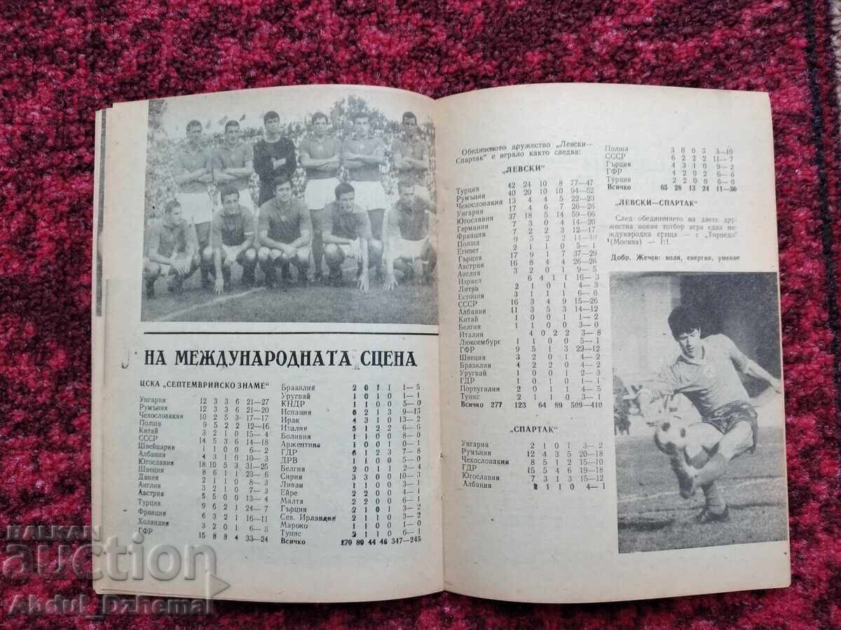 Παράδοση Ποδοσφαιρικό πρόγραμμα Λέφσκι - ΤΣΣΚΑ 1969 Παράδοση Ποδοσφαιρικό πρόγραμμα Λέφσκι - ΤΣΣΚΑ 1969