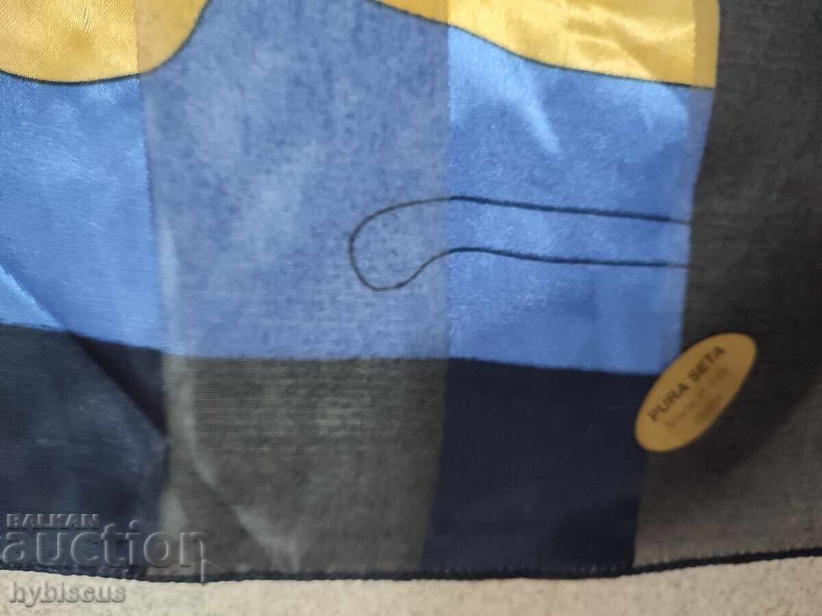 New Italian scarf, natural silk, Picasso with price 65.00 BGN | € 33.23