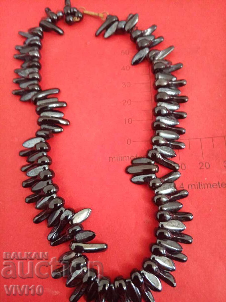 Antique hematite necklace