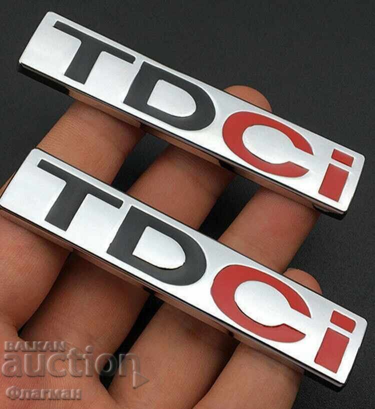 Licitație Embleme din aluminiu ”TDCi” pentru Ford - 82 mm / 17 mm