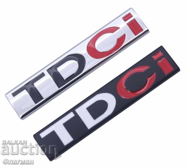 Aluminum "TDCi" emblems for Ford - 82 mm / 17 mm - 6