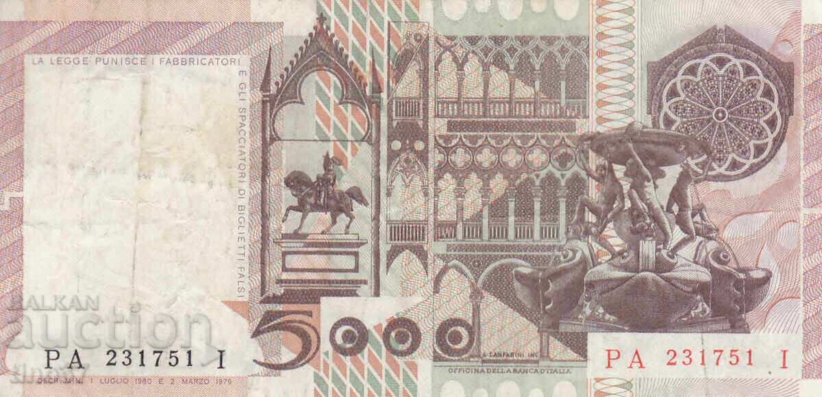 Δημοπρασία tino37- ΙΤΑΛΙΑ - 5000 ΛΙΡΕΣ - 1980 - VF