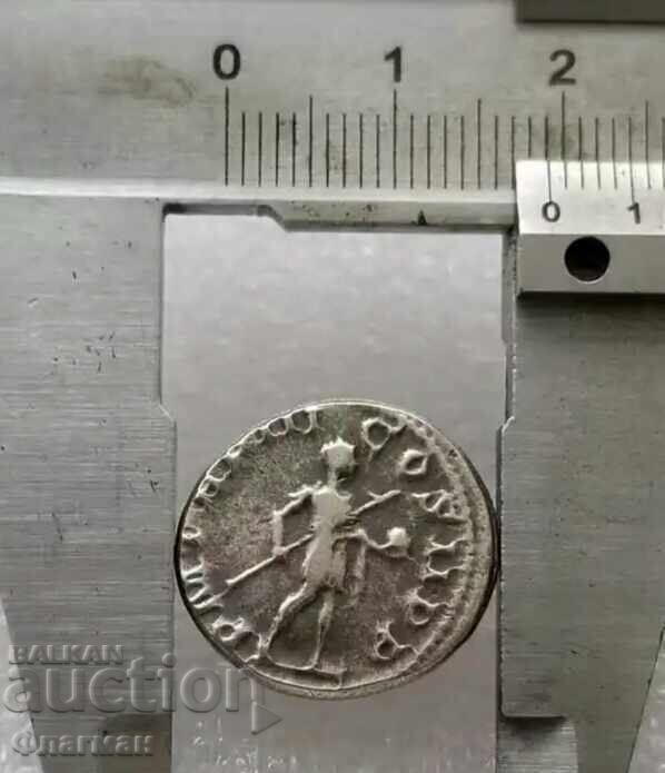 Auction Denarius of Emperor Gordian III, 238 - 244 AD. REPLICA Auction Denarius of Emperor Gordian III, 238 - 244 AD. REPLICA