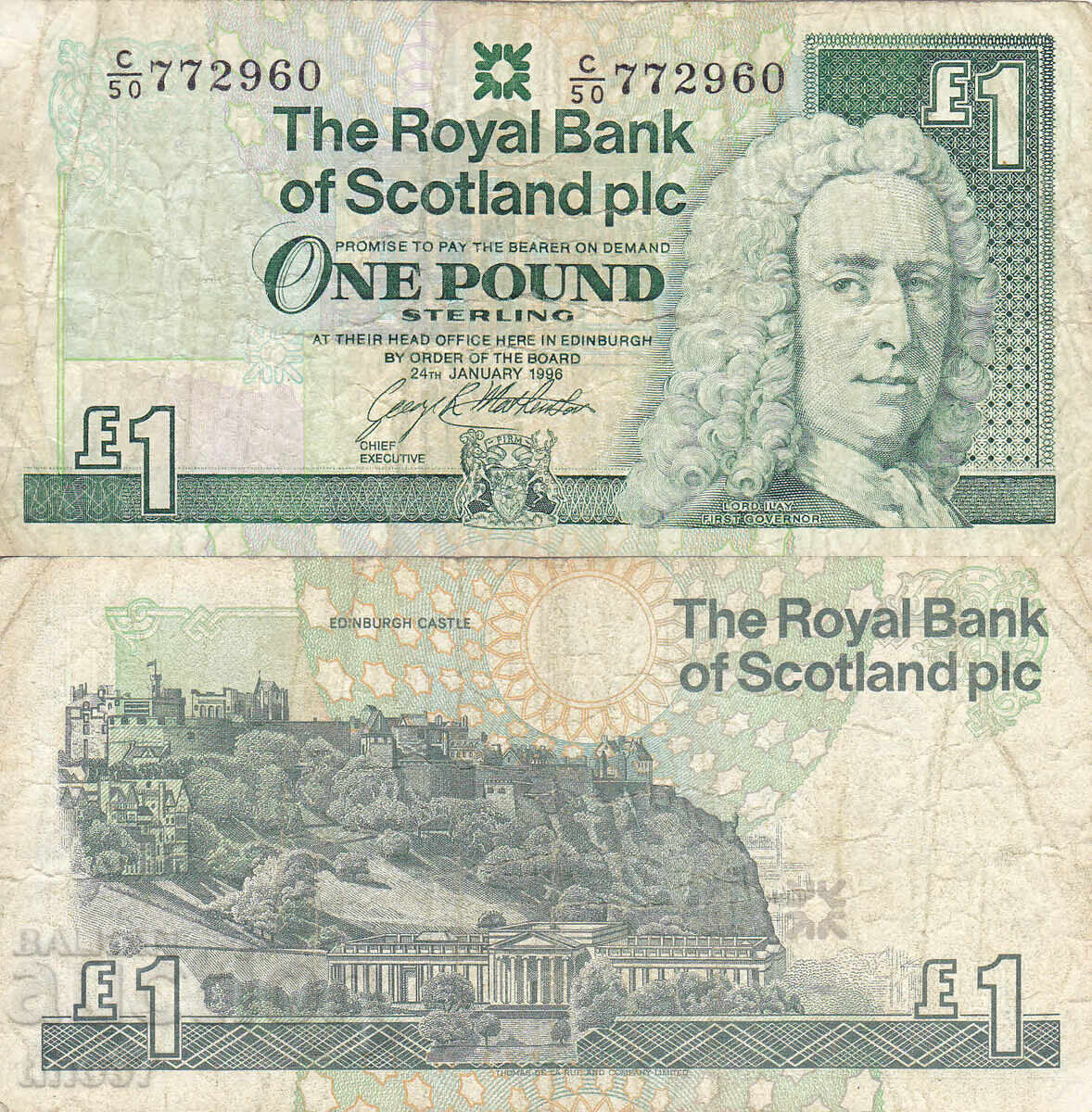 tino37- ΗΝΩΜΕΝΟ ΒΑΣΙΛΕΙΟ - ΣΚΩΤΙΑ - 1 ΛΙΡΑ - 1996 - F