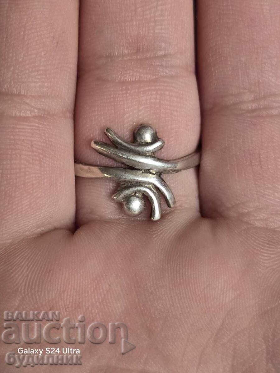 Silver ring. 17.7mm. I'm launching over 100 Auctions. Check them out with price 18.99 BGN | € 9.71