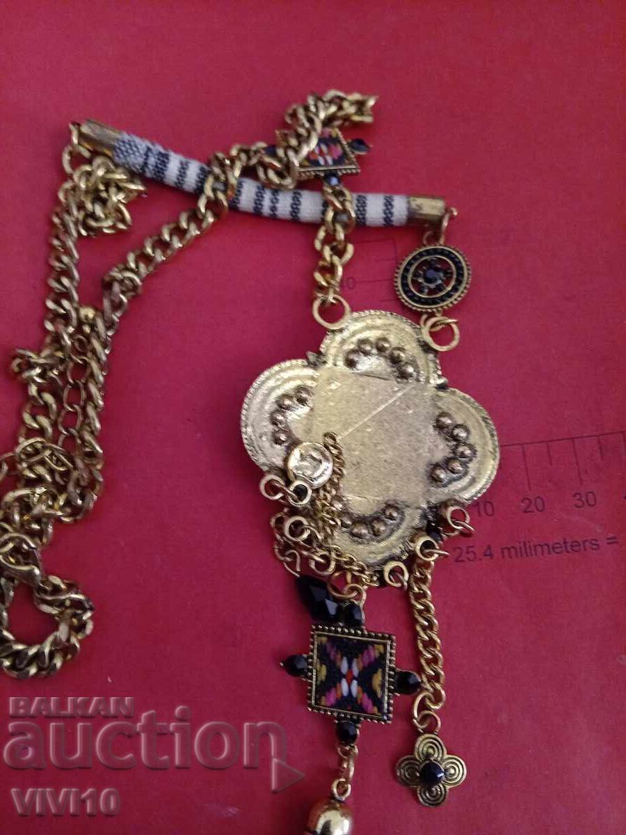 Auction  Antique embroidered necklace