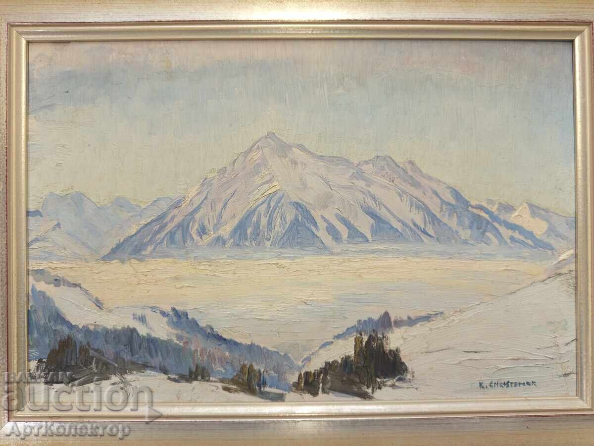 Δημοπρασία Όμορφη ελαιογραφία