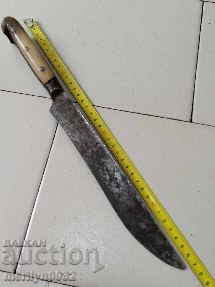 Παλιό τσεκουράκι βοσκού χωρίς θήκη και σφραγίδα αγκουλάκ καρακουλάκ λεπίδα - 5