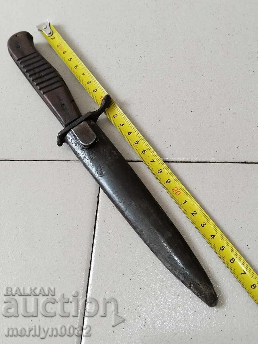 Cuțit de tranșee german cu teacă baionetă WW1 WW2 Wehrmacht - 7