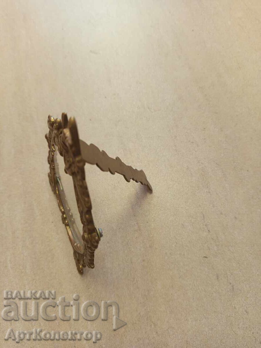 Old Baroque Frame Bronze Brass - 5