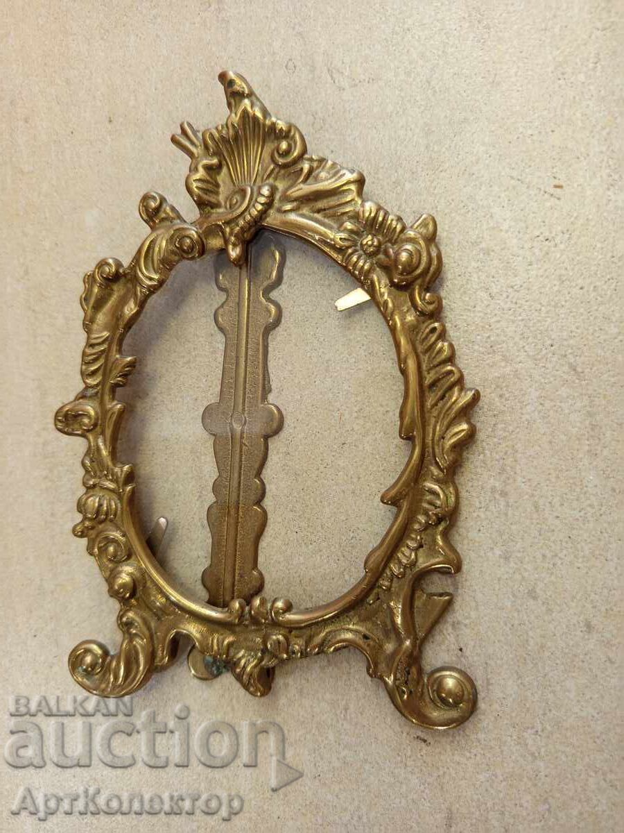 Auction  Old Baroque Frame Bronze Brass