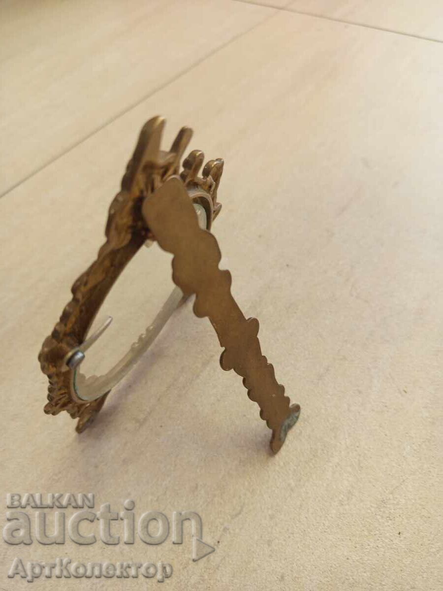 Old Baroque Frame Bronze Brass - 5