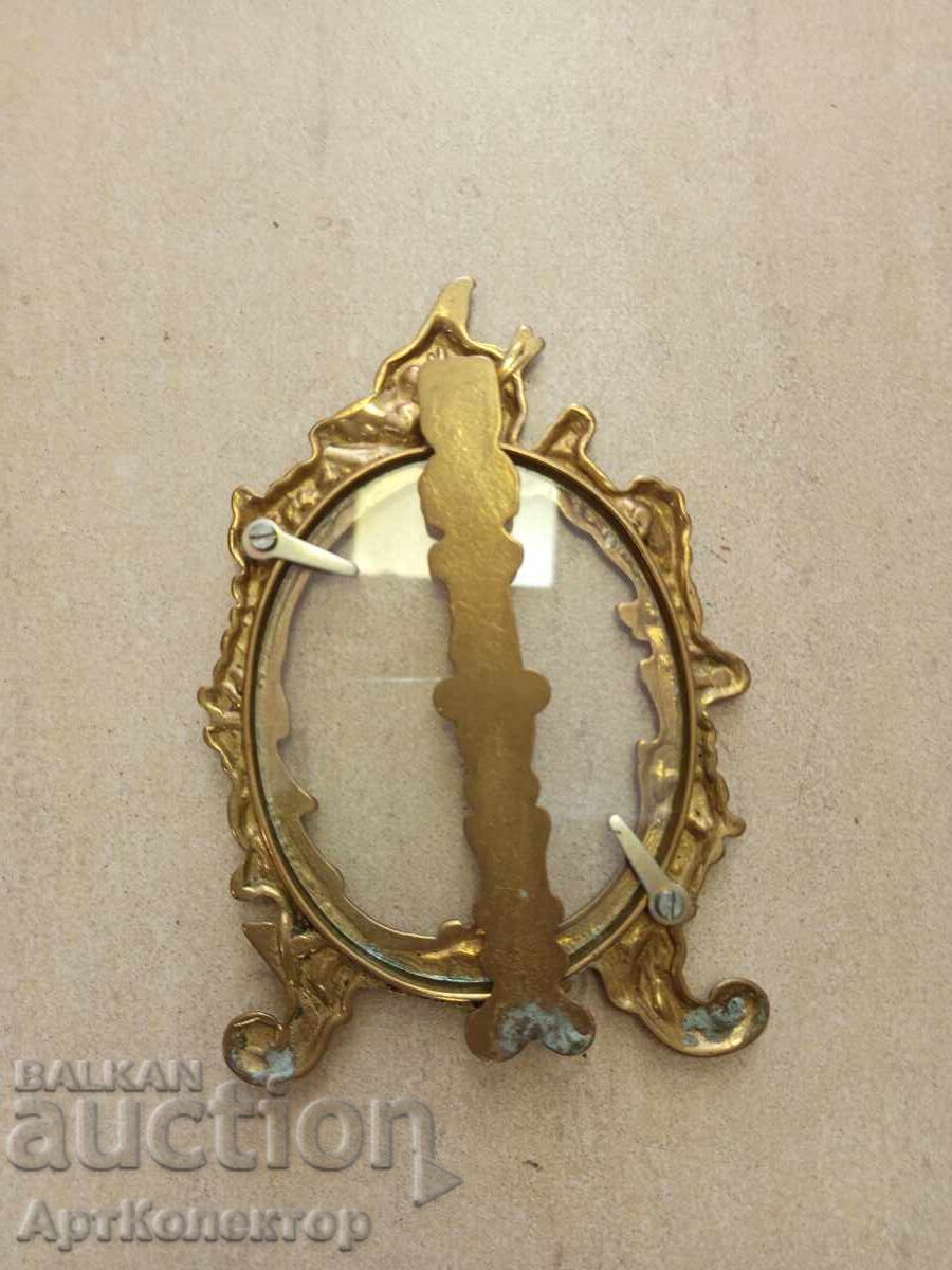 Old Baroque Frame Bronze Brass - 6