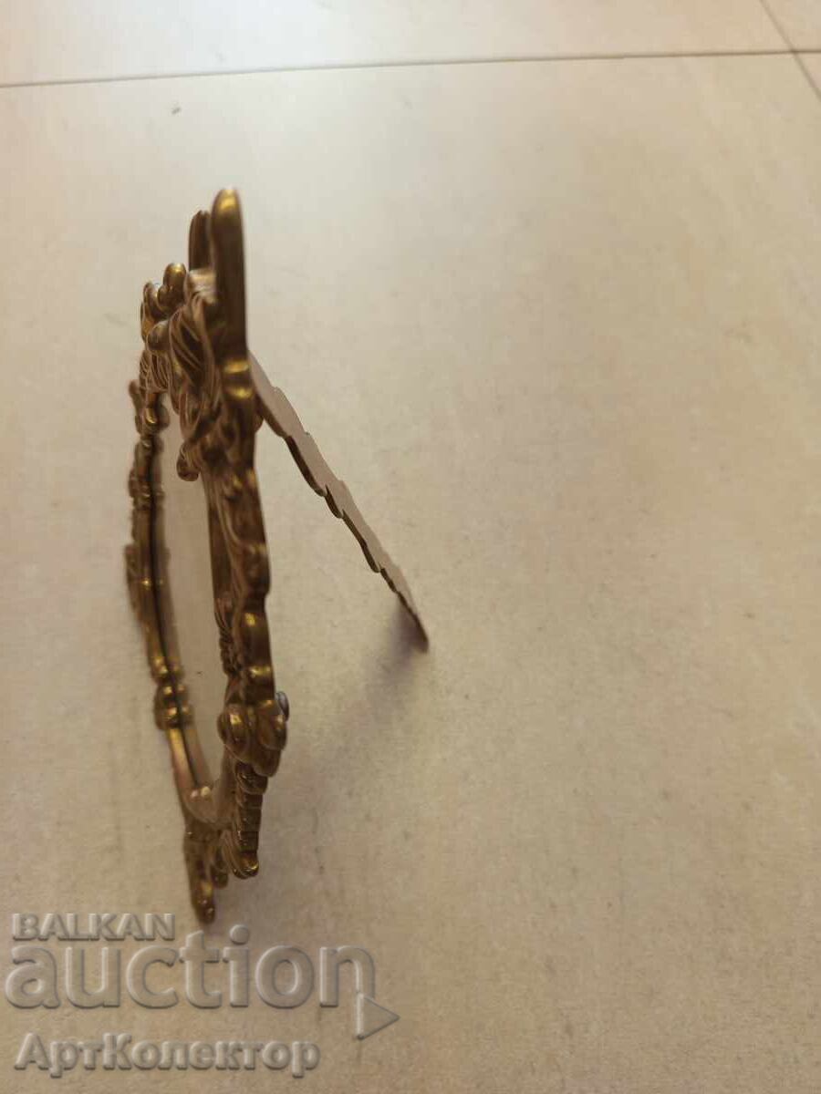 Old Baroque Frame Bronze Brass - 5