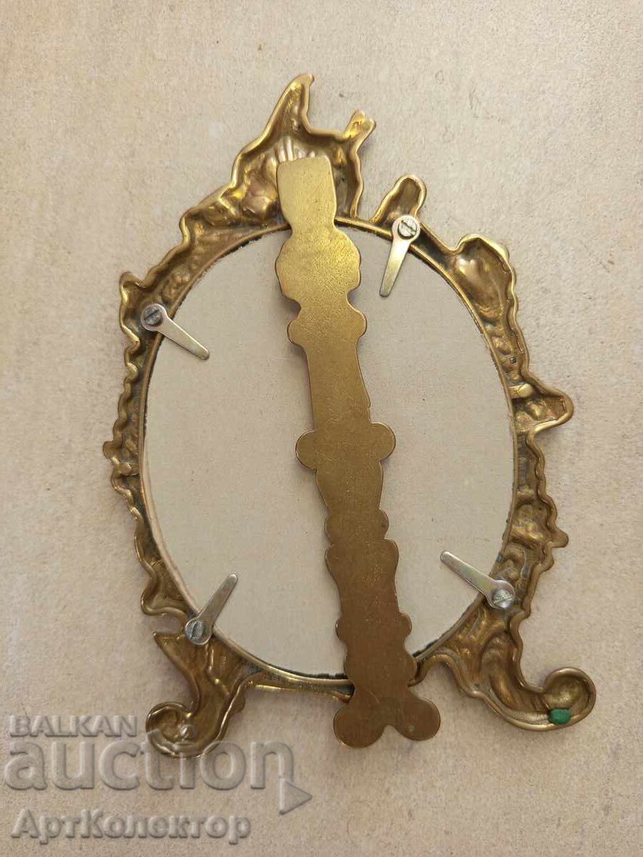 Old Baroque Frame Bronze Brass - 7