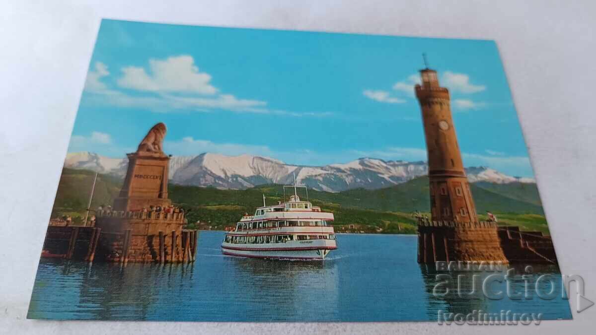 Пощенска картичка Lindau Hafen Пощенска картичка Lindau Hafen