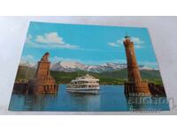 Cartolină poștală Lindau Hafen