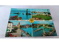 Postcard Lindau um Bodensee Holiday Island Collage
