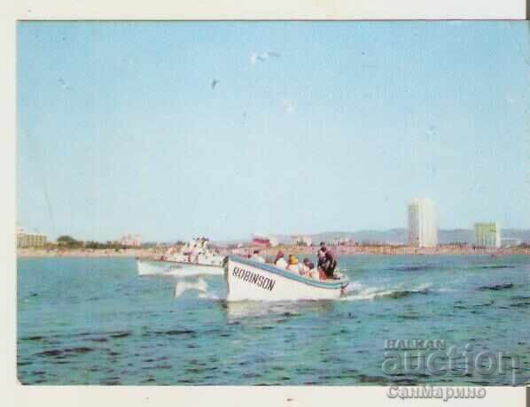 Κάρτα Βουλγαρία Σάνι Μπιτς Βόλτα στη θάλασσα 3**