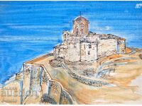 Петър Рашков картина акварел пейзаж