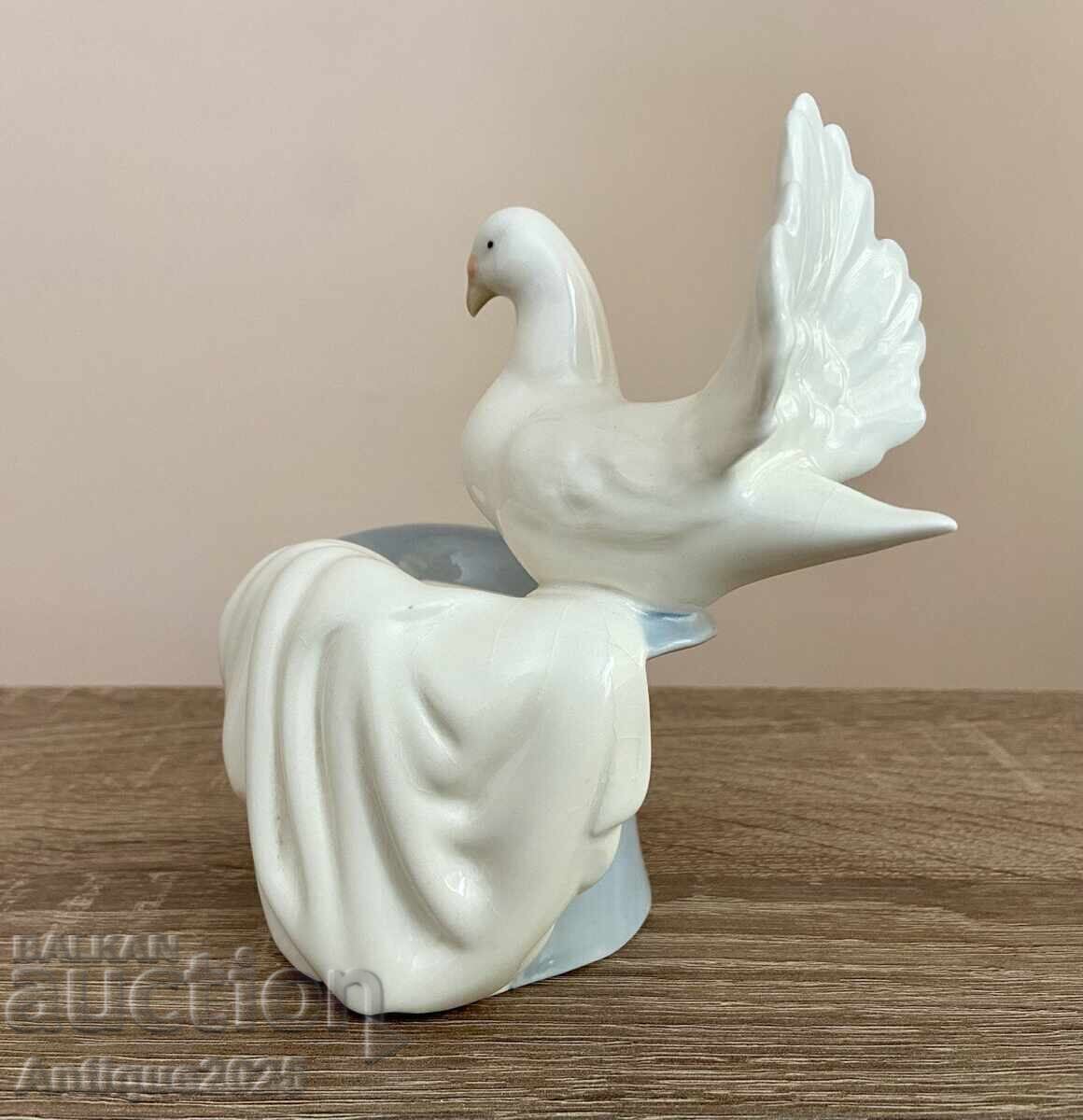 Порцеланов гълъб Porceval – Испания, 10 см - 5 Порцеланов гълъб Porceval – Испания, 10 см - 5