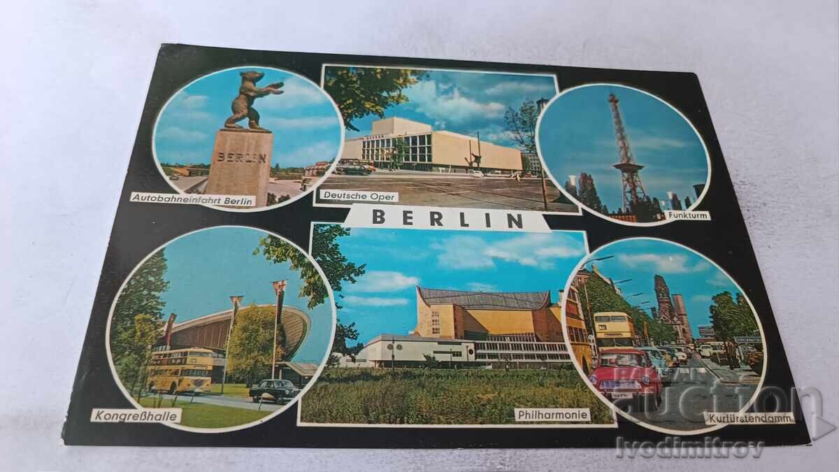 Cartolină poștală Berlin Colaj