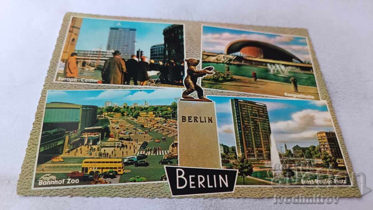 Cartolină poștală Berlin Colaj Cartolină poștală Berlin Colaj