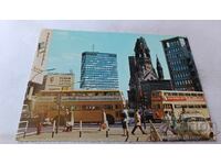 Postcard Berlin Hardenbergstrasse with view