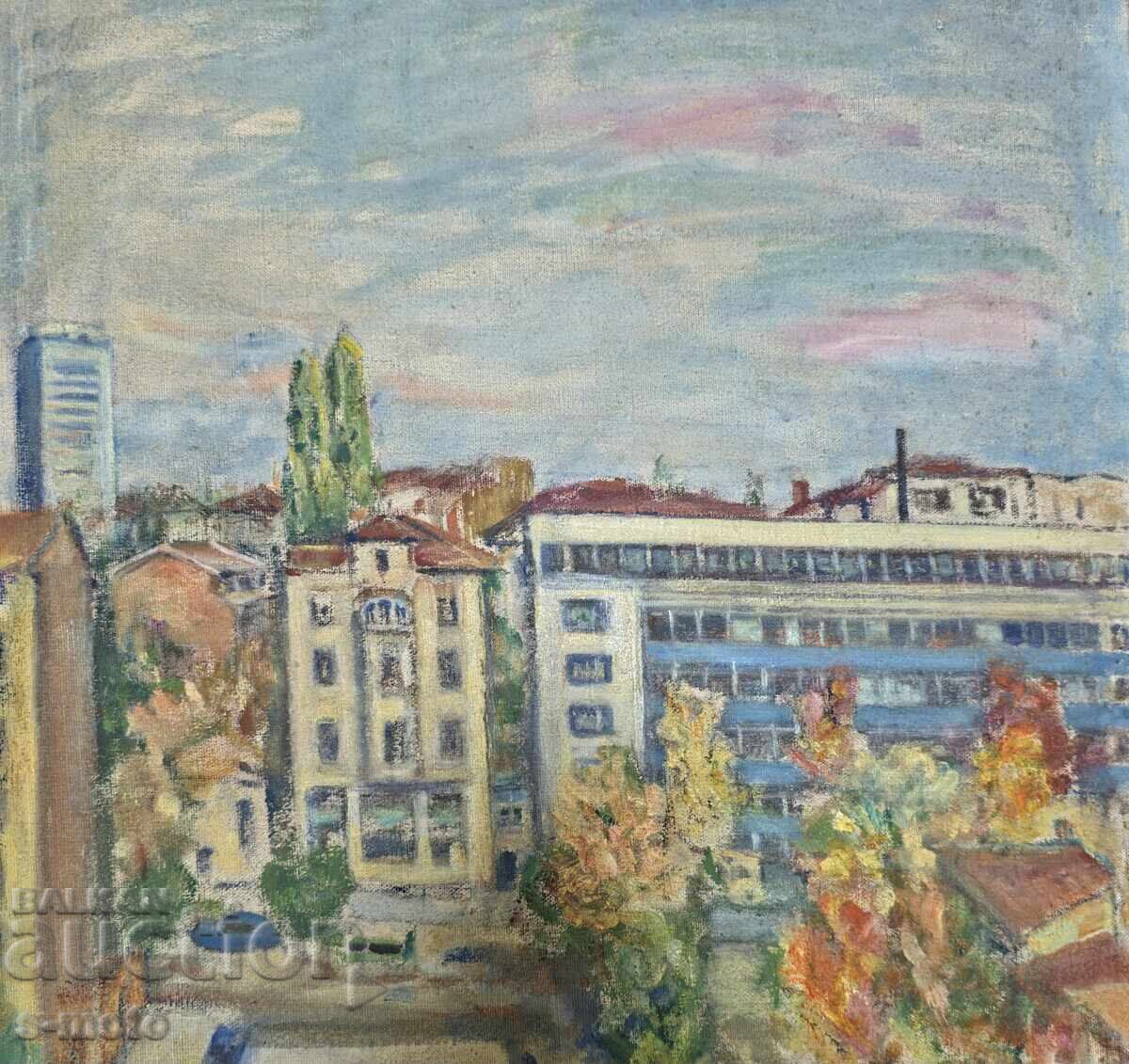 Livrarea Stanka Vasileva tablou ulei Peisaj urban