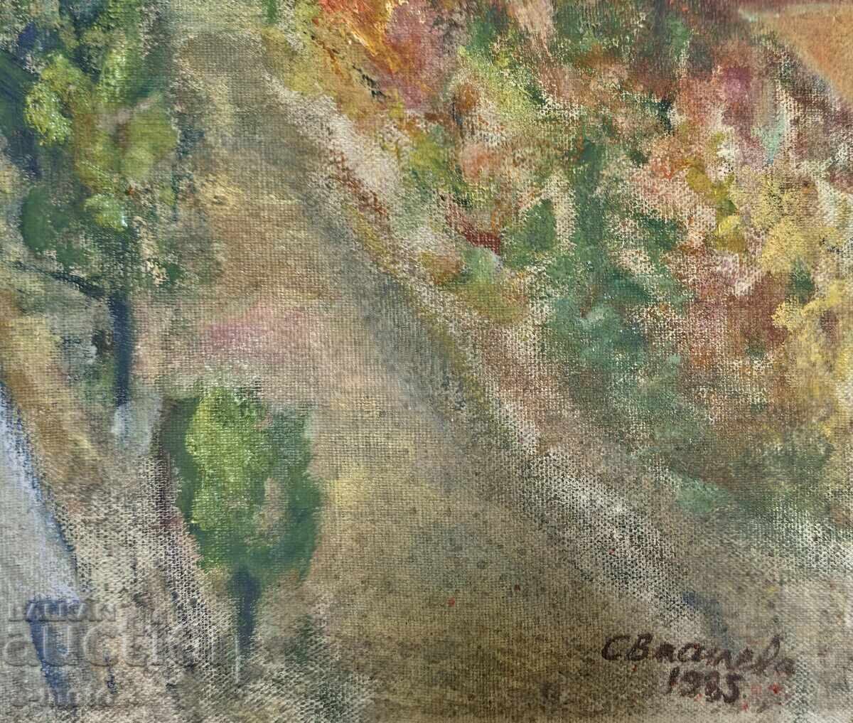 Stanka Vasileva tablou ulei Peisaj urban - 6