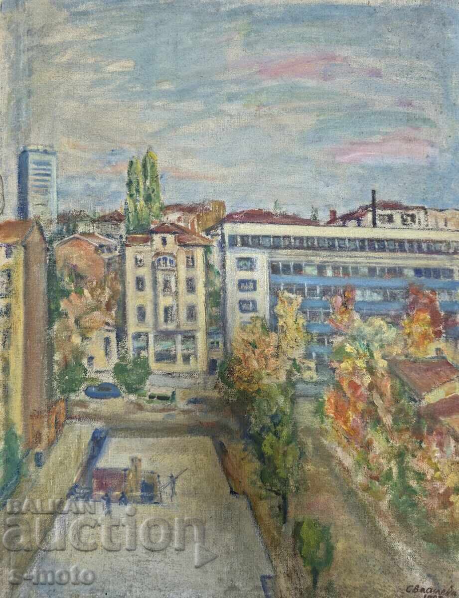 Stanka Vasileva tablou ulei Peisaj urban