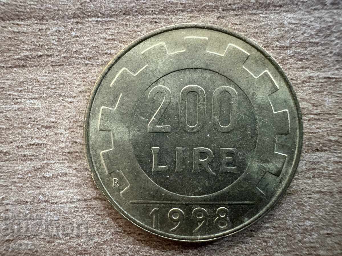 Ιταλία - 200 λιρών (1998) Ιταλία - 200 λιρών (1998)