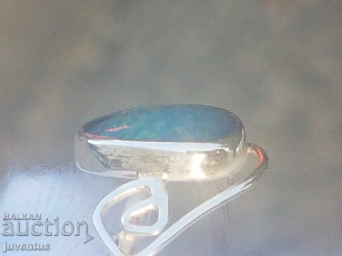 Δημοπρασία ΑΡΓΥΡΟ ΔΑΧΤΥΛΙΔΙ ΜΕ ΕΥΓΕΝΗ ΟΠΑΛ (ΑΥΣΤΡΑΛΙΑ) 1.69ct