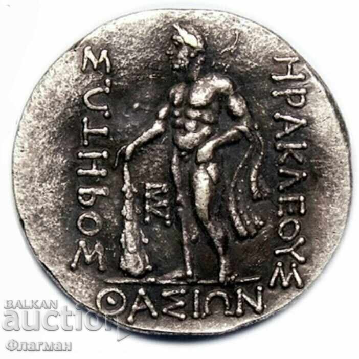 Tetradrahmă din Tracia, insula Thasos ( Θάσος ), 148 î.Hr cu preț € 20.00 | 39.12 BGN