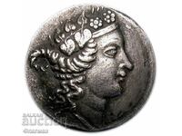 Тетрадрахма от Тракия, о. Тасос ( Θάσος ), 148 г. пр. Хр.