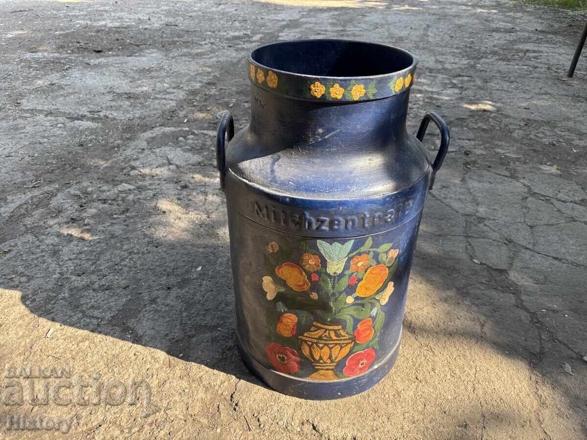 Hand-painted milk jug
