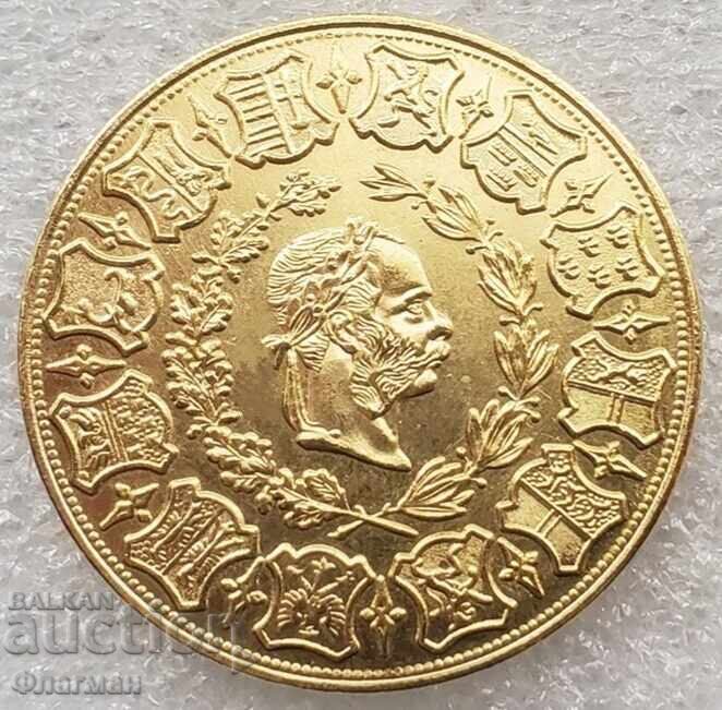 Coin Austria 4 Ducats 1873 Franz Joseph I - REPLICA