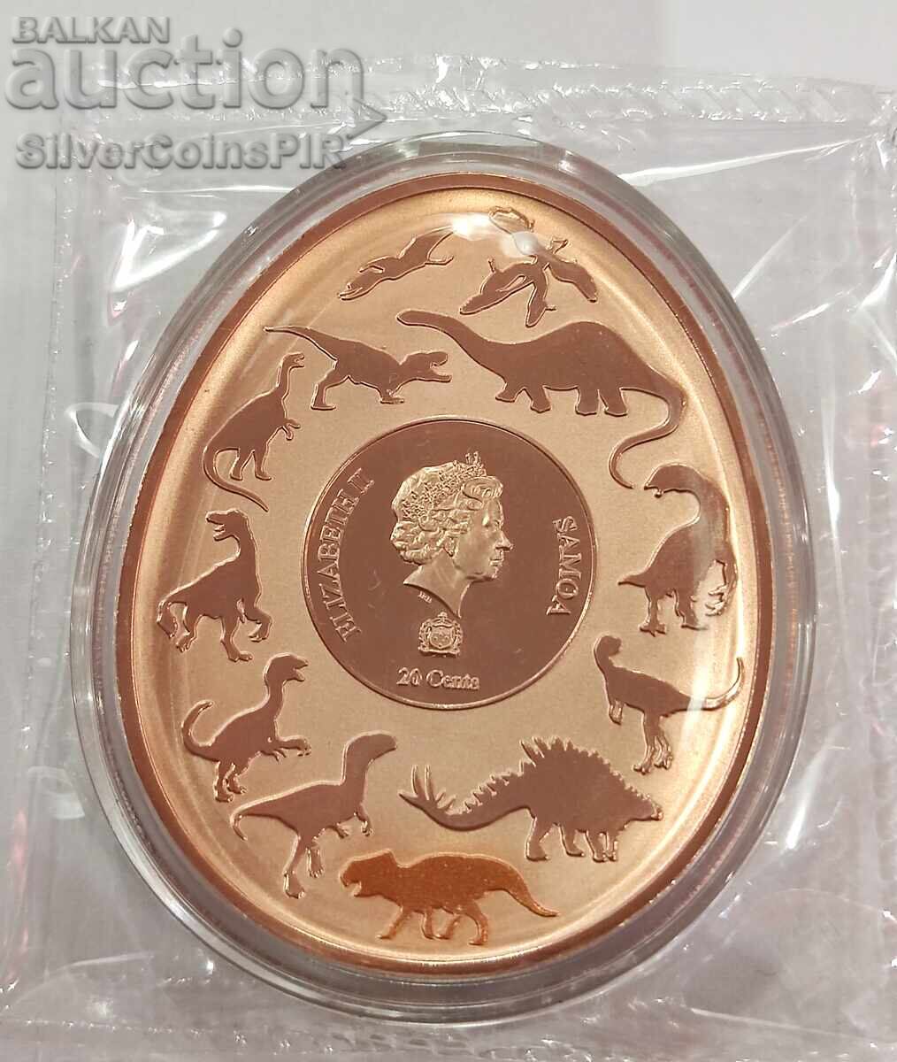 Honey 20 Cent Auroraceratops Dinosaur 2023 Samoa - 6 Honey 20 Cent Auroraceratops Dinosaur 2023 Samoa - 6