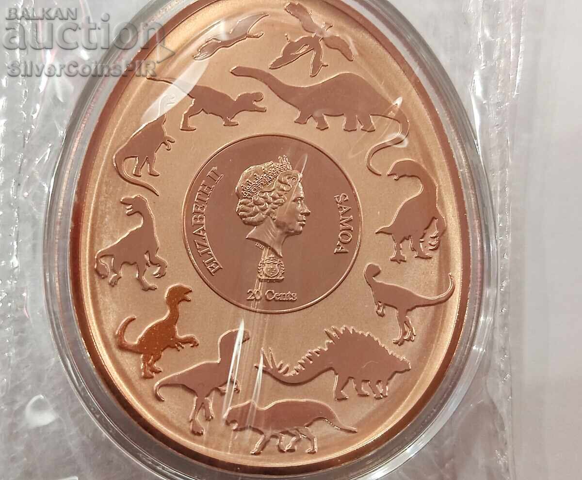 Honey 20 Cents Nemegtosaurus Dinosaurs 2023 Samoa - 5 Honey 20 Cents Nemegtosaurus Dinosaurs 2023 Samoa - 5