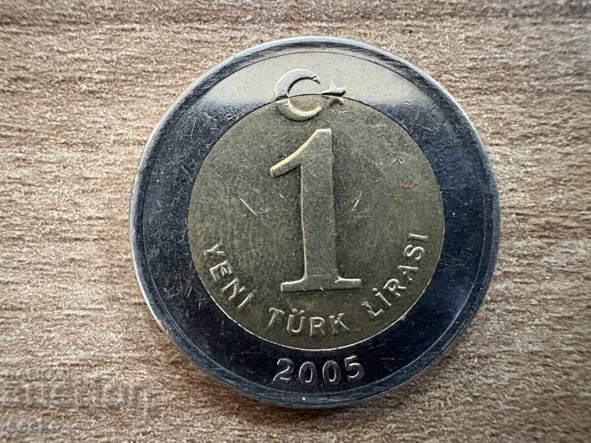 Турция - 1 лира (2005) Турция - 1 лира (2005)