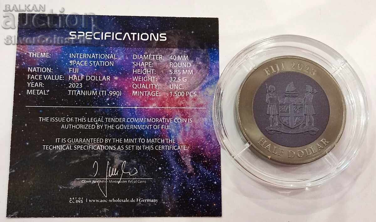 Titan 1/2 Dollar International Space Station 2023 Fiji with price 140.00 BGN | € 71.58 Titan 1/2 Dollar International Space Station 2023 Fiji with price 140.00 BGN | € 71.58