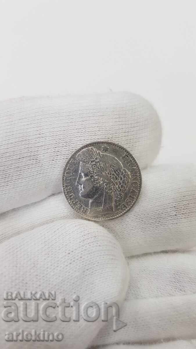 Delivery of Rare French Silver Coin 50 Centimes 1895